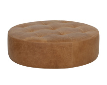 Sunpan 109015 - Nilda Ottoman - Camel Leather